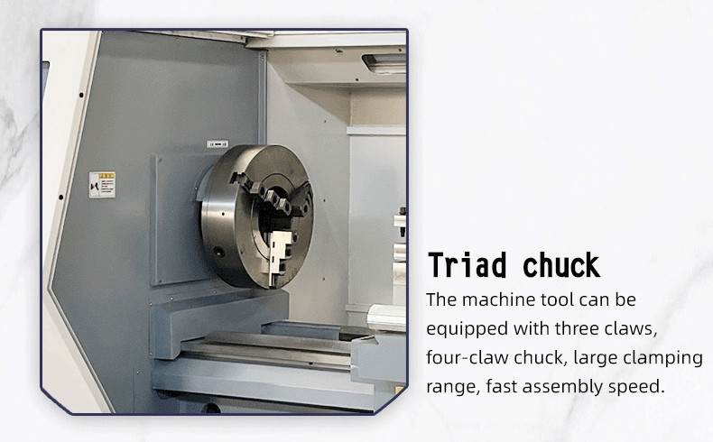CNC-Horizontal-Lathe-Machine-CAK80135-Triad-chuck